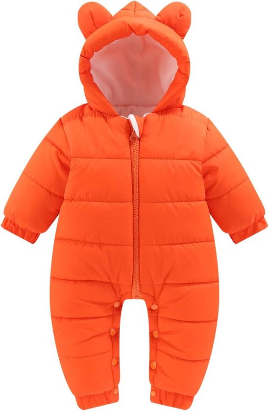 Baby Winterpak - Overslagpakje - Warm Blijven - Met Berenoortjes - Newborn - Bruin