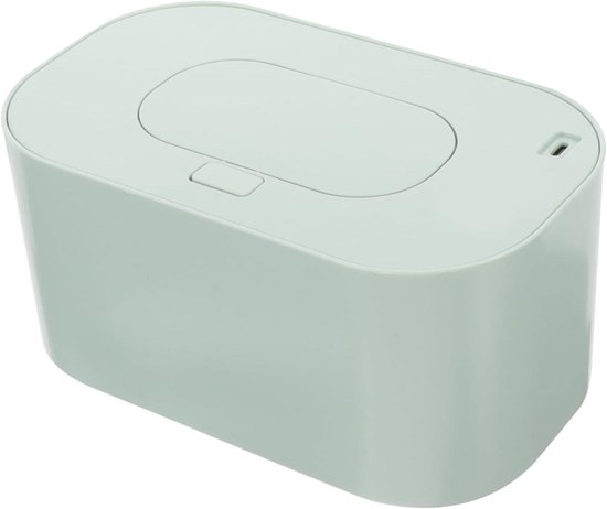 Baby Wipes Warmer - Tissue Heater - Comfortabel Gebruik - Draadloos Opladen - 20 cm - Groen