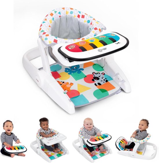 Baby Zetel met Piano - Kinderstoel Speelgoed - Baby Ontwikkeling - 4-in-1 Functie - 44 x 56 x 33 cm
