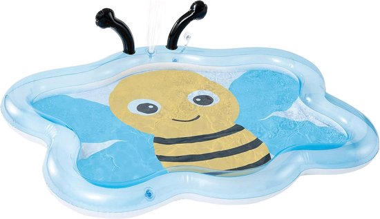 Baby Zwembad Intex 58434NP Bumble Bee Sproei 127cm x 102cm x 28cm met Ringen Baby Zwembad van Intex