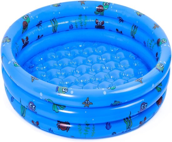 Baby Zwembad Opblaasbaar Peuter Watersportcentrum 3-Rings Zwembad 51 Inch Blauw. Baby Zwembad van Intex