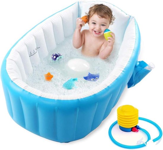 Baby Zwembad Opblaasbaar voor Kinderen - Jongens - Luchtbaden - Zomerzwembad - Antislip - Opvouwbaar - Onderweg - Babybadje - Badstoel - 0-3 jaar Baby Zwembad