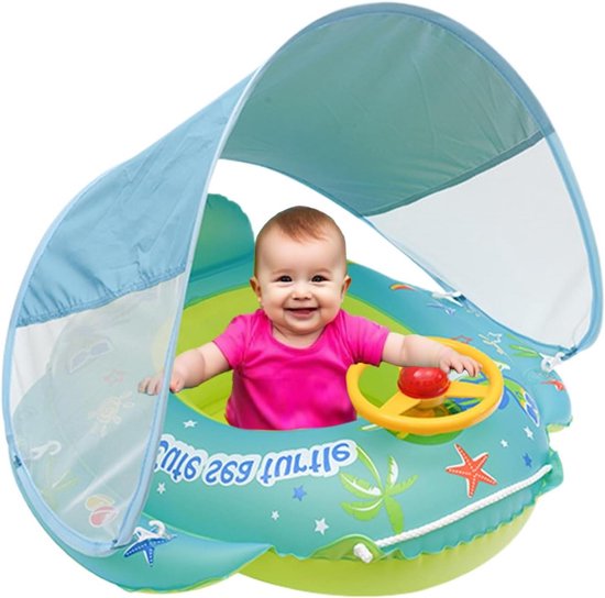 Baby Zwemring - Peuter Badring - Waterpret Veilig - Stuurwiel Coördinatie - 70x70cm - Meerdere