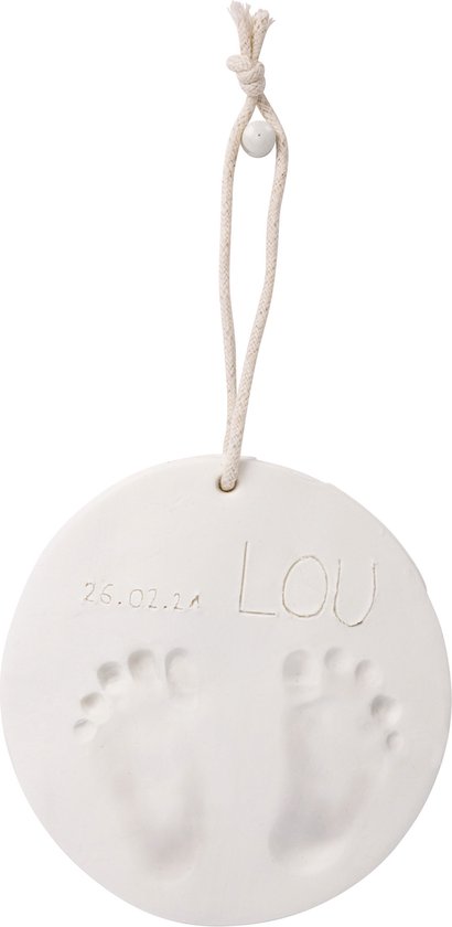 BabyArt Pure Print - 1 Gipsafdruk aan koord - Wit van BabyArt