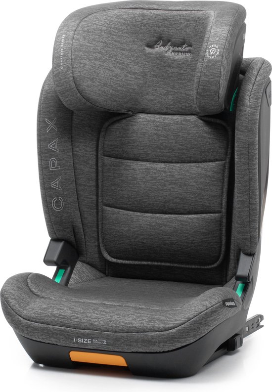 BabyAuto Capax Autostoel i-Size - Met Isofix - 15 tot 36 kg - 4 tot 12 Jaar - Verstelbare hoofdsteun - Groep 2/3 - Kleur Grijs van Babyauto