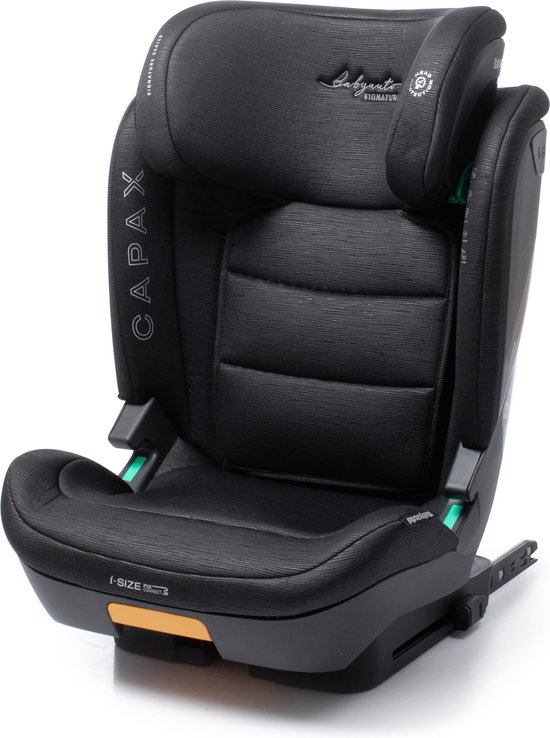 BabyAuto Capax Autostoel i-Size - Met Isofix - 15 tot 36 kg - 4 tot 12 Jaar - Verstelbare hoofdsteun - Groep 2/3 - Kleur Zwart van BabyAuto