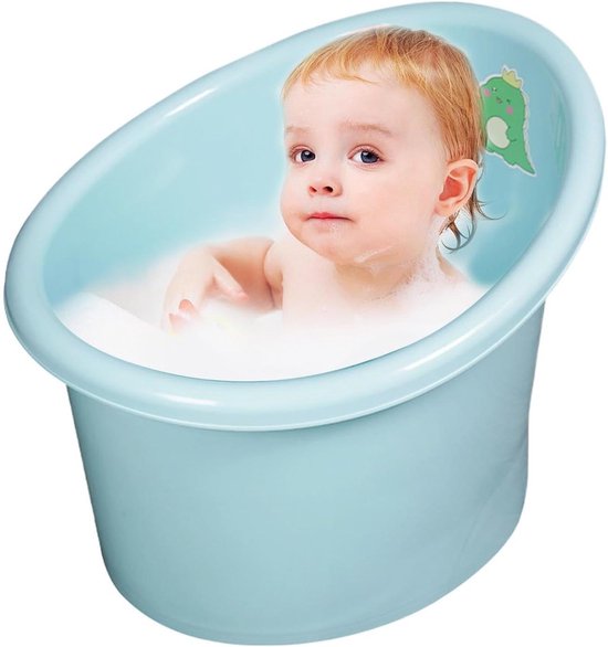 Babybad - Kinderbadje - Veilig Baden - Ergonomisch Ontwerp - 56 x 46 x 45 cm - Wit