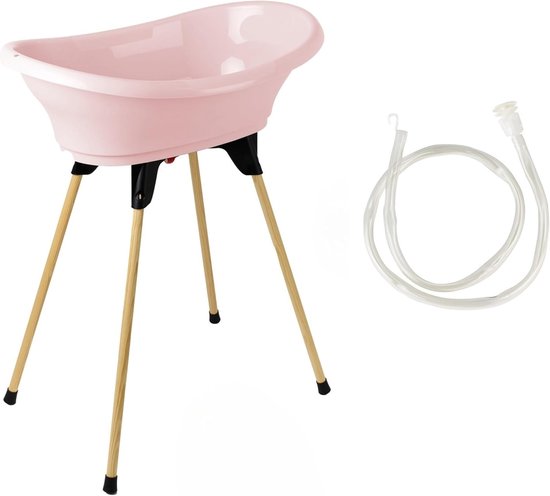 Babybad met standaard - Baden baby Babybadje - Baby wassen - Inklapbare standaard - 80 x 50 x 101 cm