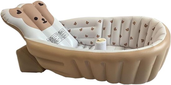 Babybad Opvouwbaar - Peuterbad Zitje - Veilig Baden - Verstelbare Rugleuning - 90 x 55 cm - Meerkleurig