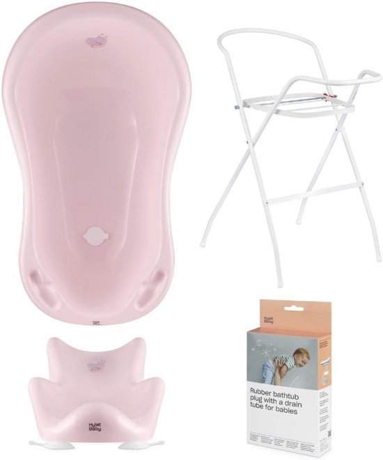 Babybad Set met Inklapbare Standaard en Badzitje - Veilig en Ergonomisch voor Baby's