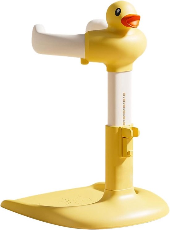 Babybad staande douche - Baby douchehulp - Comfortabel baden - Antislip standaard - 41 x 14 x 41 cm - Wit