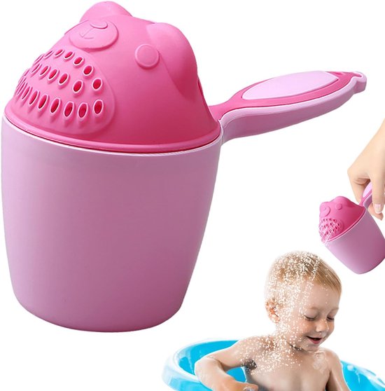 Babybadbeker - Creatieve Waterva - Spoelbeker voor Baby's - Babyhaar Wasbeker Oogbescherming Schattige Dierenbeker voor Peuter - Kinderen - Jongens - Meisjes van Merkloos