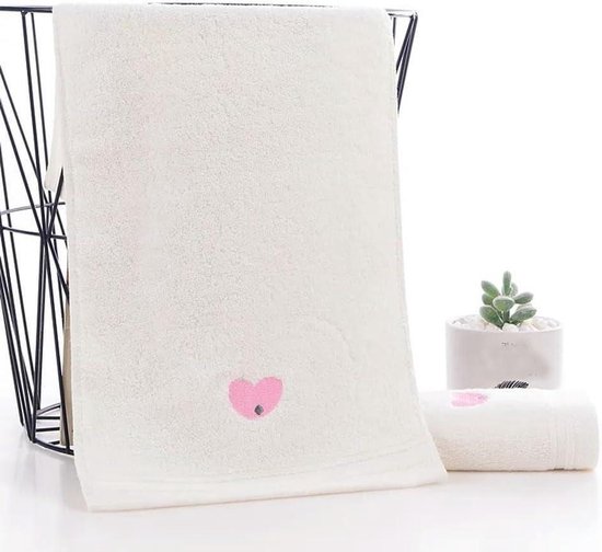 Babybadhanddoek - Kinderhanddoek - Babyverzorging - Zachte katoen - 50x25cm - Fruitprint