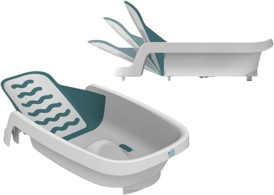 Babybadje Groei - Bad en Douche - Baby Verzorging - 4 Fasen Verstelbaar - 78x41x20 cm - Wit