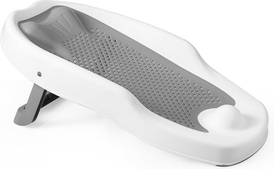 babybadjesteun voor badkuip of sensorisch, ergonomische badkuipsteun voor baby's pasgeborenen 0-6 maanden, grijs van Munchkin