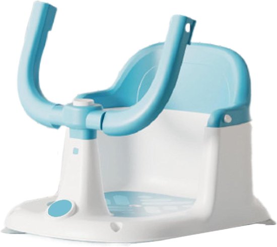 Babybadstoel - Douchezitje Baby - Veilig Baden - Antislip Zuignap - 40 x 31 cm - Blauw