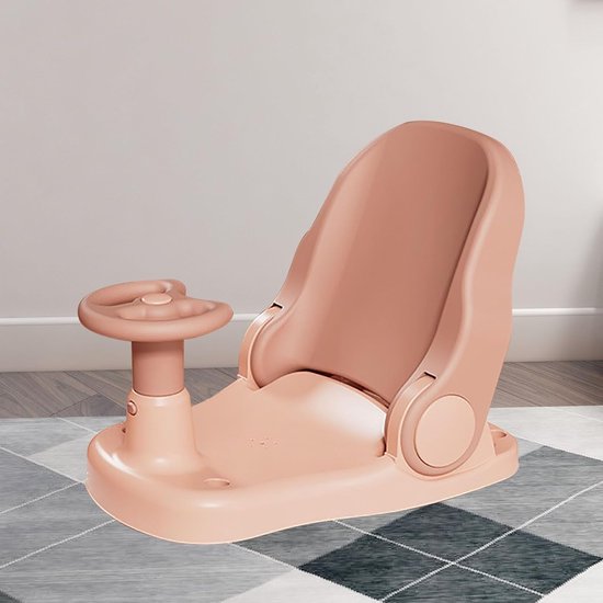 Babybadzitje - Douchestoel Baby - Veilig Baden - Verstelbare Zitmodi - Roze