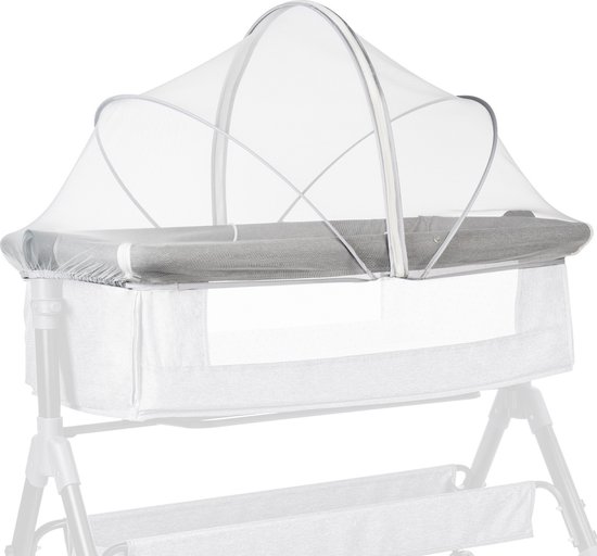 Babybedje Co-Sleeper Klamboehoes voor Reiswieg Wieg Bedside Sleeper, Insectenkat Net Rits Klamboe voor Babybedje Co-Sleeping Bed, Toepasselijke bedmaat: 55cmx100cm van Larjoe.