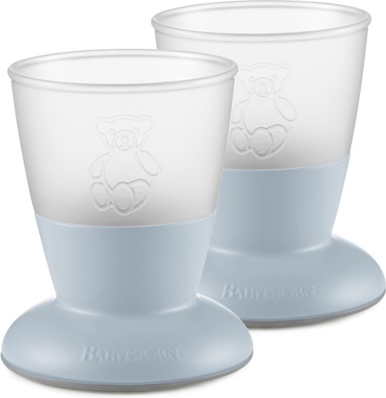BabyBjörn Baby Drinkbeker - 2 stuks - Pastelblauw van Babybjörn