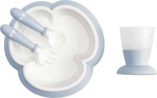 BabyBjörn Baby Serviesset - 4 delig - Pastelblauw van Babybjörn