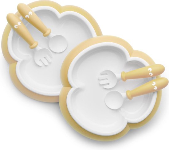 BabyBjörn Babyservies - 3 delig - 2 sets - Pastelgeel van Babybjörn
