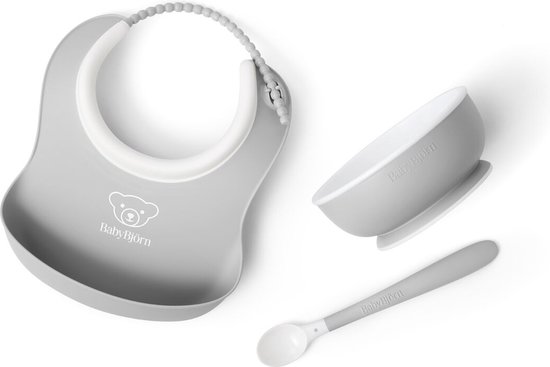 BabyBjörn Babyservies 3-delig - Grijs van Babybjörn