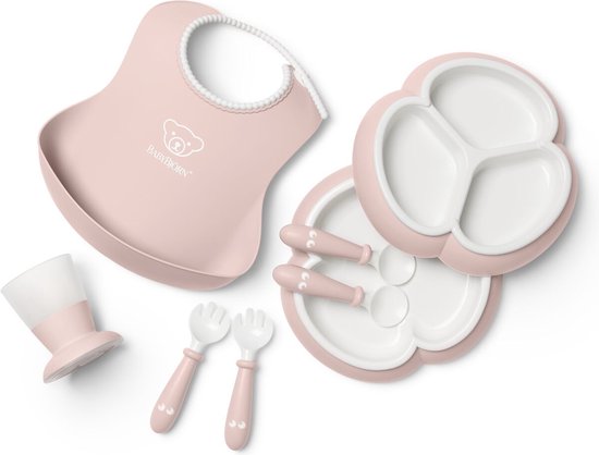 BabyBjörn Serviesset - 8 delig - Pastelroze van Babybjörn