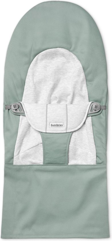BabyBjörn Stoffen Zitting voor BabyBjörn Wipstoel - Geweven Jersey - Lichtsalie-Grijs van Babybjörn