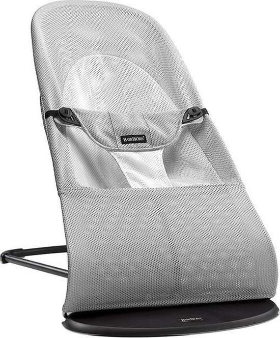 BabyBjörn Wipstoel Balance Soft - Mesh - Zilver-Wit - Ergonomisch - Verstelbaar - Inklapbaar van Babybjörn