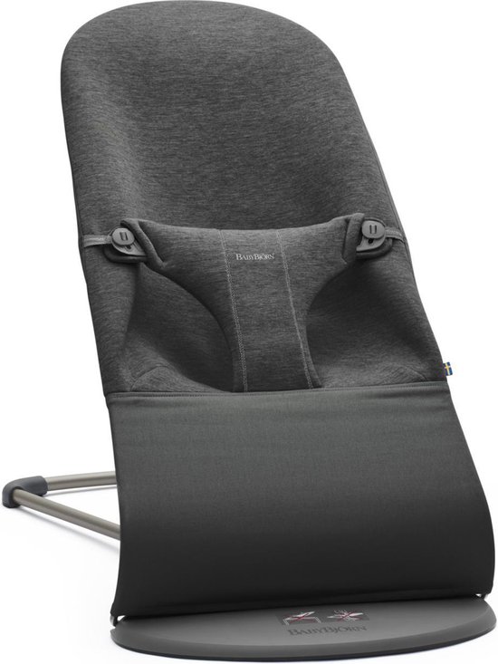 BabyBjörn Wipstoel Bliss - 3D Jersey - Houtskoolgrijs - Ergonomisch - Verstelbaar - Inklapbaar van Babybjörn