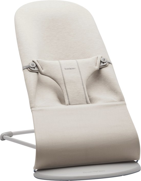 BabyBjörn Wipstoel Bliss - 3D Jersey - Lichtbeige - Ergonomisch - Verstelbaar - Inklapbaar van Babybjörn