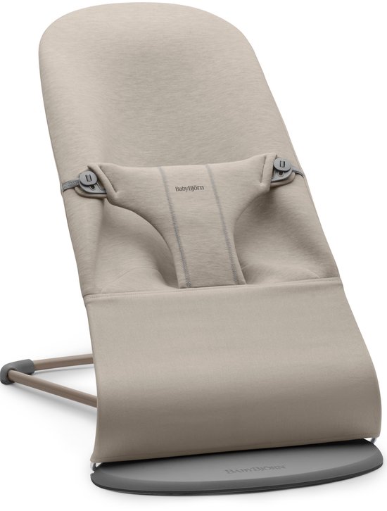 BabyBjörn Wipstoel Bliss - 3D Jersey - Zandgrijs - Ergonomisch - Verstelbaar - Inklapbaar van Babybjörn