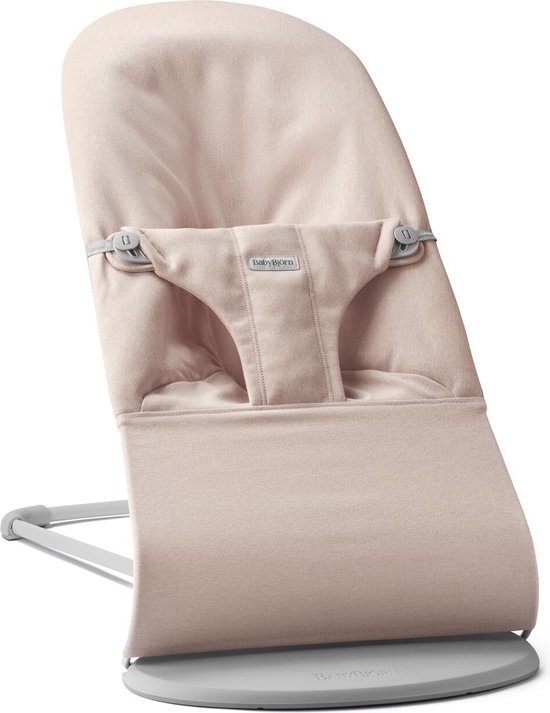 BabyBjörn Wipstoel Bliss - Geweven mélange - Lichtroze - Ergonomisch - Verstelbaar - Inklapbaar van Babybjörn