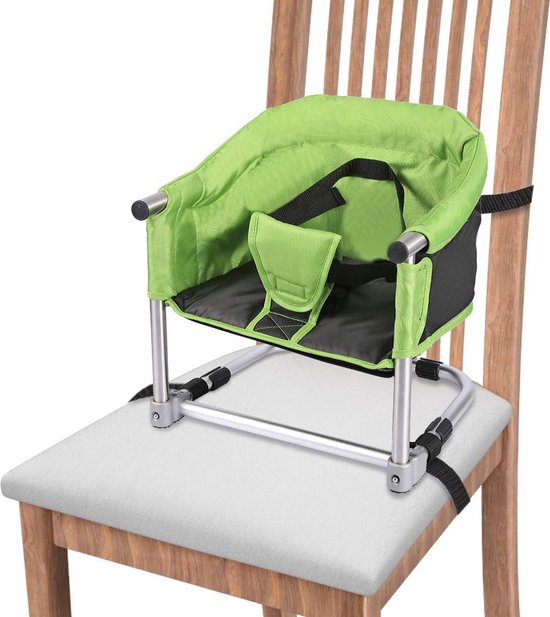 Babyboosterstoel, draagbare zitverhoging, kinderzitje, in hoogte verstelbaar, hoge stoel, ideaal voor thuis en onderweg van LifeGoods