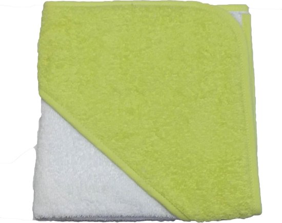 Babycape white/limegreen van Funnies.