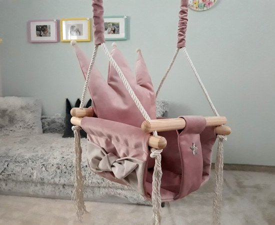 Babychommel Dusty Pink | Magische Kinderkamer Schommelstoel | OLUMI