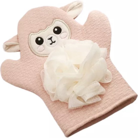 Babycure Washand - Roze - Baby Shower Gloves - Washandje voor in bad of douche van Babycure