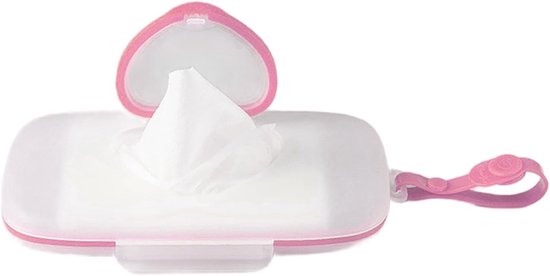 Babydoekjes Dispenser - Reisetui Doekjes - Onderweg Hygiëne - Veilig Flip-Top Deksel - 22.5 cm Lengte - Zoals Getoond