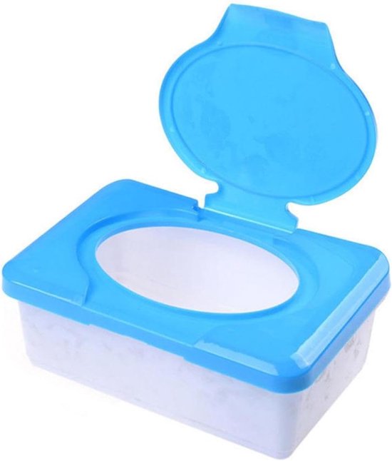 Babydoekjes Houder - Doekjesdispenser Tissue Opberger - Babyverzorging Thuis - Verzwaarde Antislip Basis - 19.5 x 12.5 x 7.5 cm