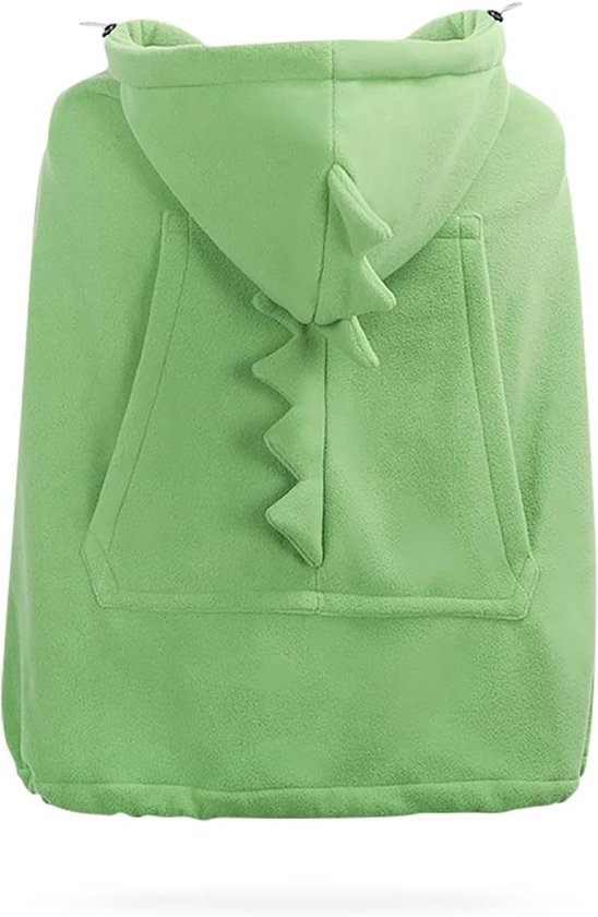 Babydraaghoes - Draagdoek cape - Baby warm houden - Universele pasvorm - 321 x 248 x 146 cm - Groen