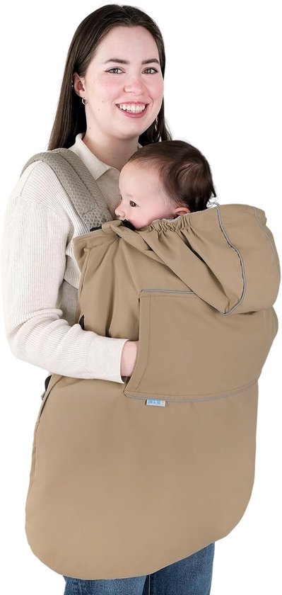 Babydraaghoes - Kinderwagen hoes - Bescherming tegen weer - Universele pasvorm - 30 x 41 x 4 cm - Soft Brown
