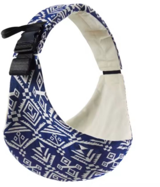Babydrager – Baby Carrier - Draagzak voor 0-2 Jaar | Tot 20 kg | Ergonomisch & Ademend Katoen - Aztek Blauw van Merkloos