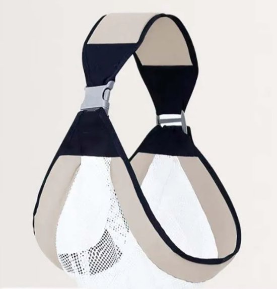 Babydrager-babydraagzak-peuterdraaghulp-0 tot 3 jaar-compact-grijs-ademend-ergonomische verstelbare schouderband van Merkloos