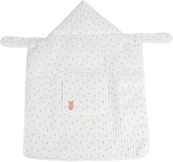 Babydrager Cover - Deken Poncho - Buiten Bescherming - Winddicht Katoen - 70 x 100 cm - Grijs