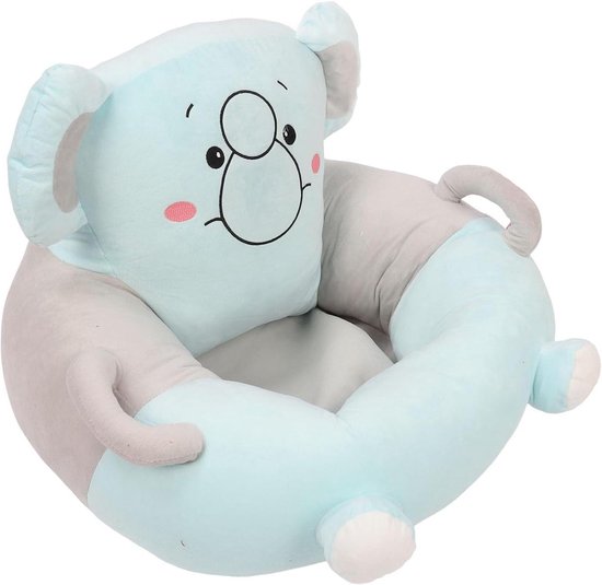 Babyfauteuil - Kinderzitje Babyzitje - Baby Zelfstandig Zitten - Ergonomische Rugsteun - 0-6 Maanden - Olifant