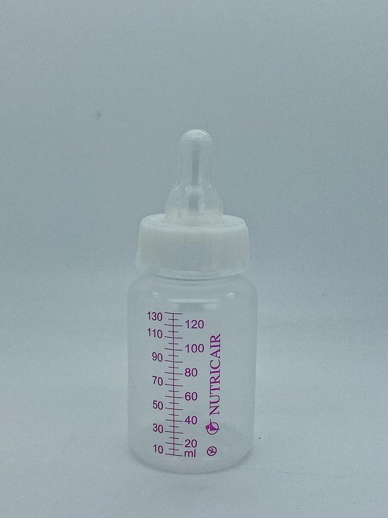 Babyfles 130ml 3-Standenspeen Wegwerp - Steriel Verpakt 10 stuks