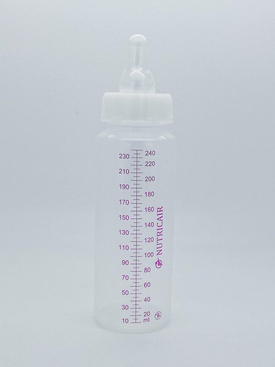 Babyfles 240ml 3-Standenspeen Wegwerp 10 stuks van Difrax