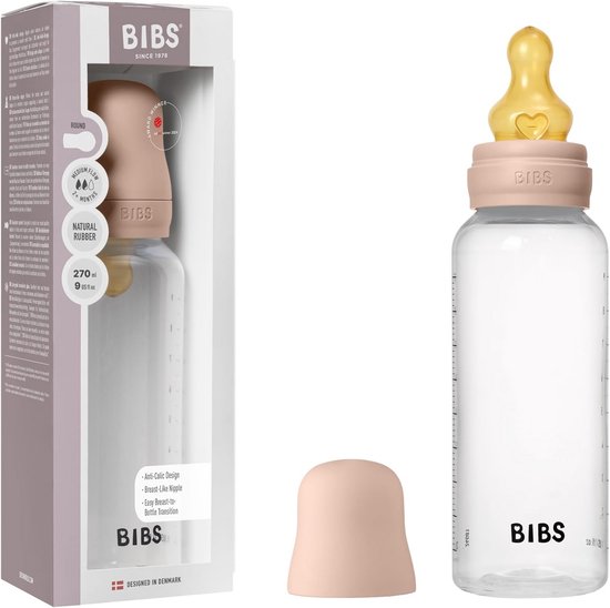 Babyfles 270 ml Natuurrubber Antikoliek Zuigflessen Set Doorstroming