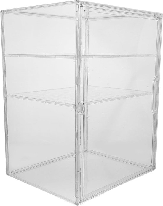 Babyfles Opbergkastje - Flesjes Organizer - Babyvoeding Organiseren - Magnetische Deur - 40x30x25 cm - Transparant