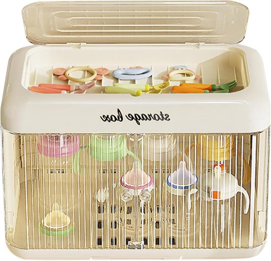 Babyfles Opbergrek - Flessen Droger Houder - Hygiënisch Flessen Drogen - Stofdichte Transparante Container